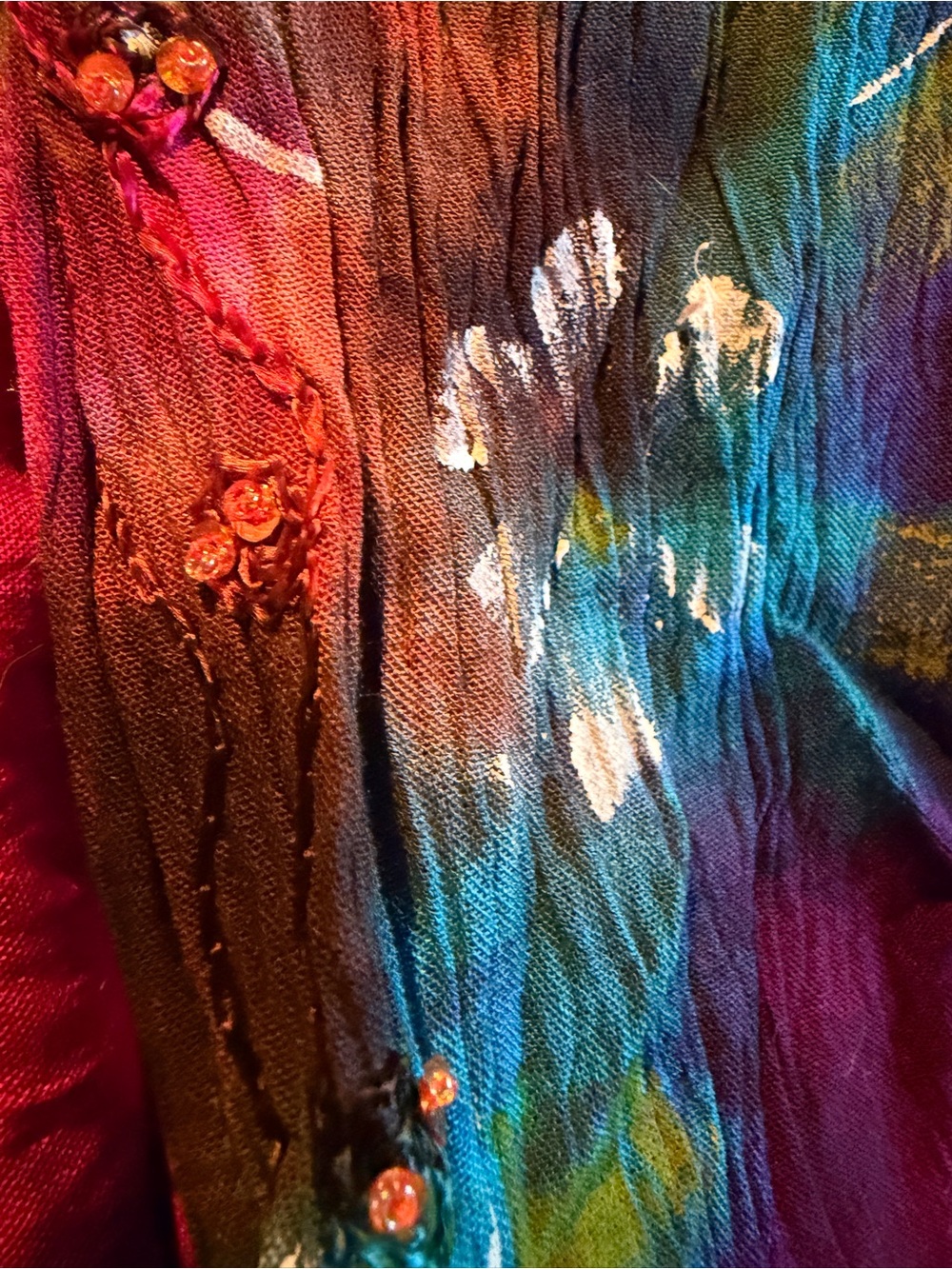 Ruggine Tie-Dye Floral Kimono - Picture 7 of 8